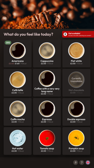 Custom UI theme — coffee bean variant