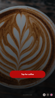 Latte art idle screen